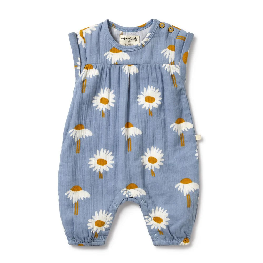 Wilson & Frenchy / Daisy Floral Organic Crinkle Jumpsuit