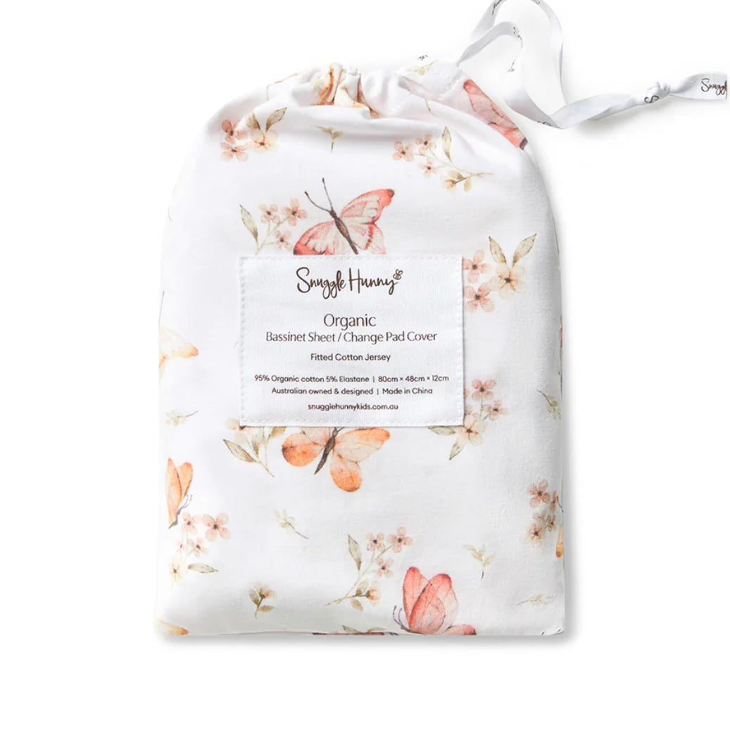 Snuggle Hunny / Bassinet Sheet - Butterfly