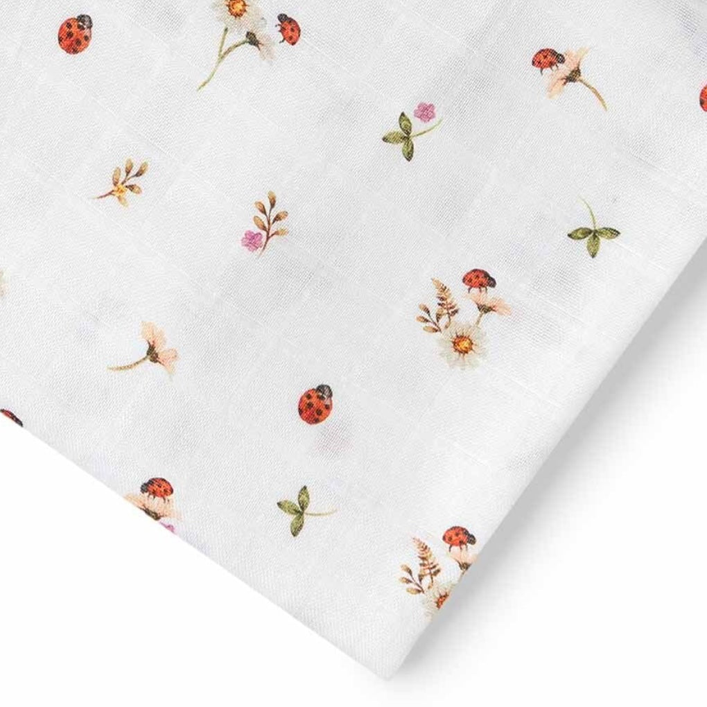 Snuggle Hunny / Muslin Wrap - Ladybug