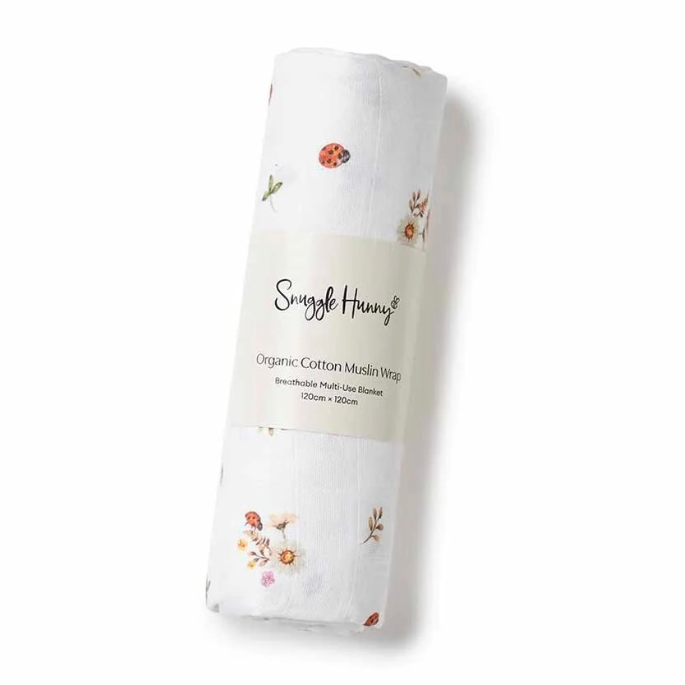 Snuggle Hunny / Muslin Wrap - Ladybug