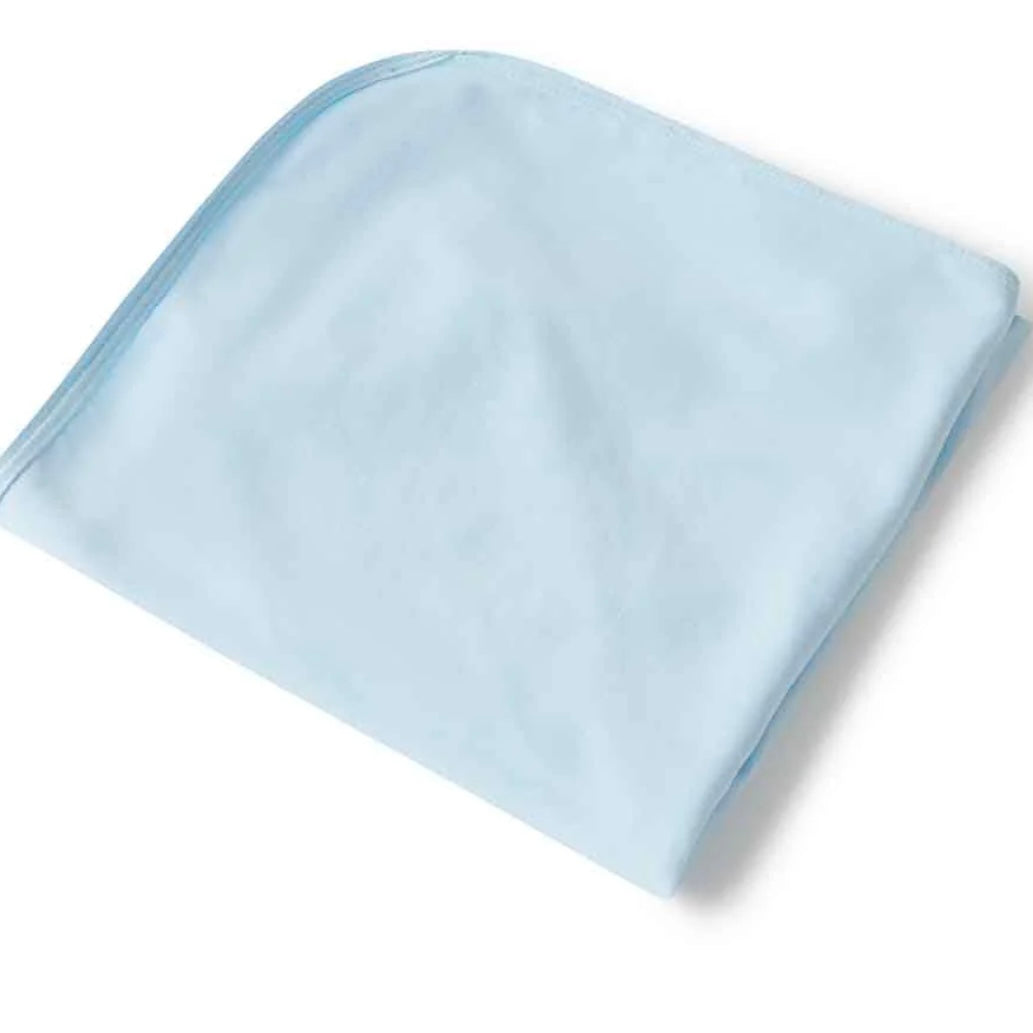 Snuggle Hunny / Jersey Wrap And Beanie Set - Baby Blue