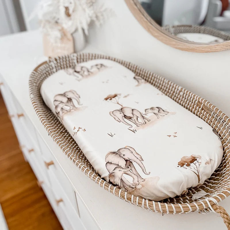 Snuggly Jacks / Bassinet Sheet - Safari