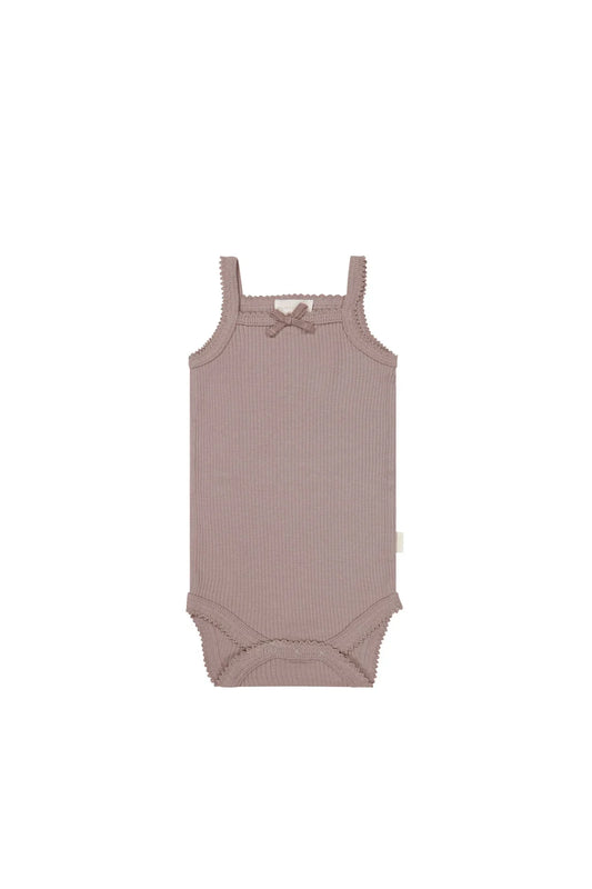 Jamie Kay / Singlet Bodysuit - Mauve Shadow