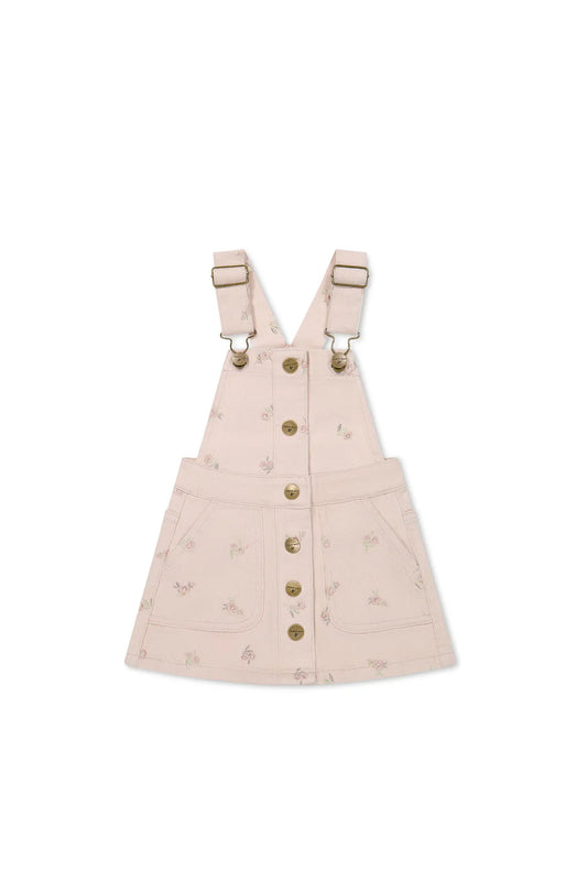 Jamie Kay / Vintage Overall Dress - Goldie Embroidery