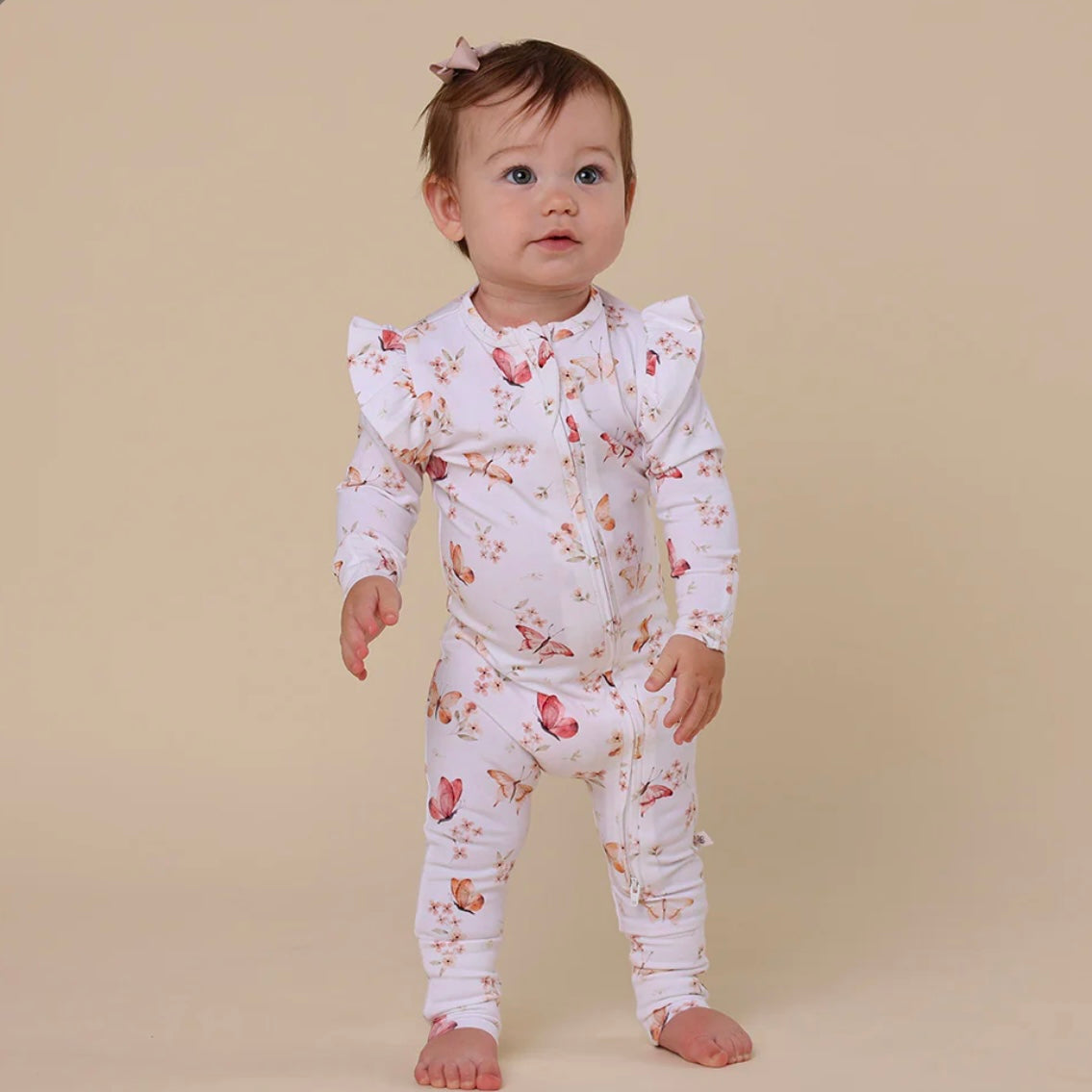 Snuggle Hunny / Snugglesuit Convertible Romper - Butterfly