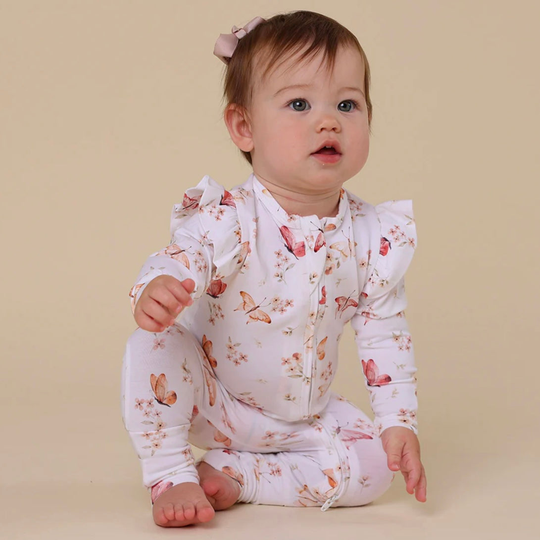 Snuggle Hunny / Snugglesuit Convertible Romper - Butterfly