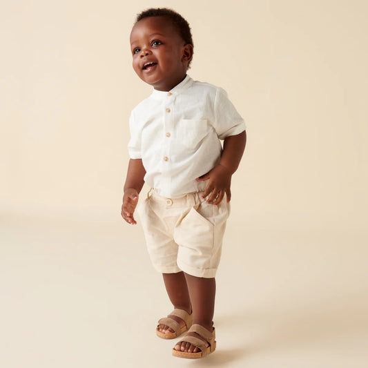 Designer Kidz - Finley Linen Shorts