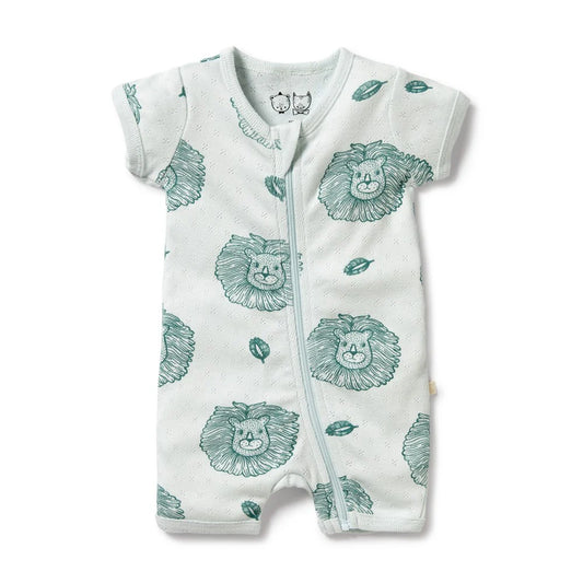 Wilson & Frenchy / Pointelle Little Lion Organic Boyleg Suit