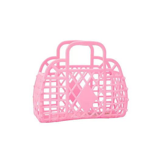 Sun Jellies Retro Basket Bubblegum Pink