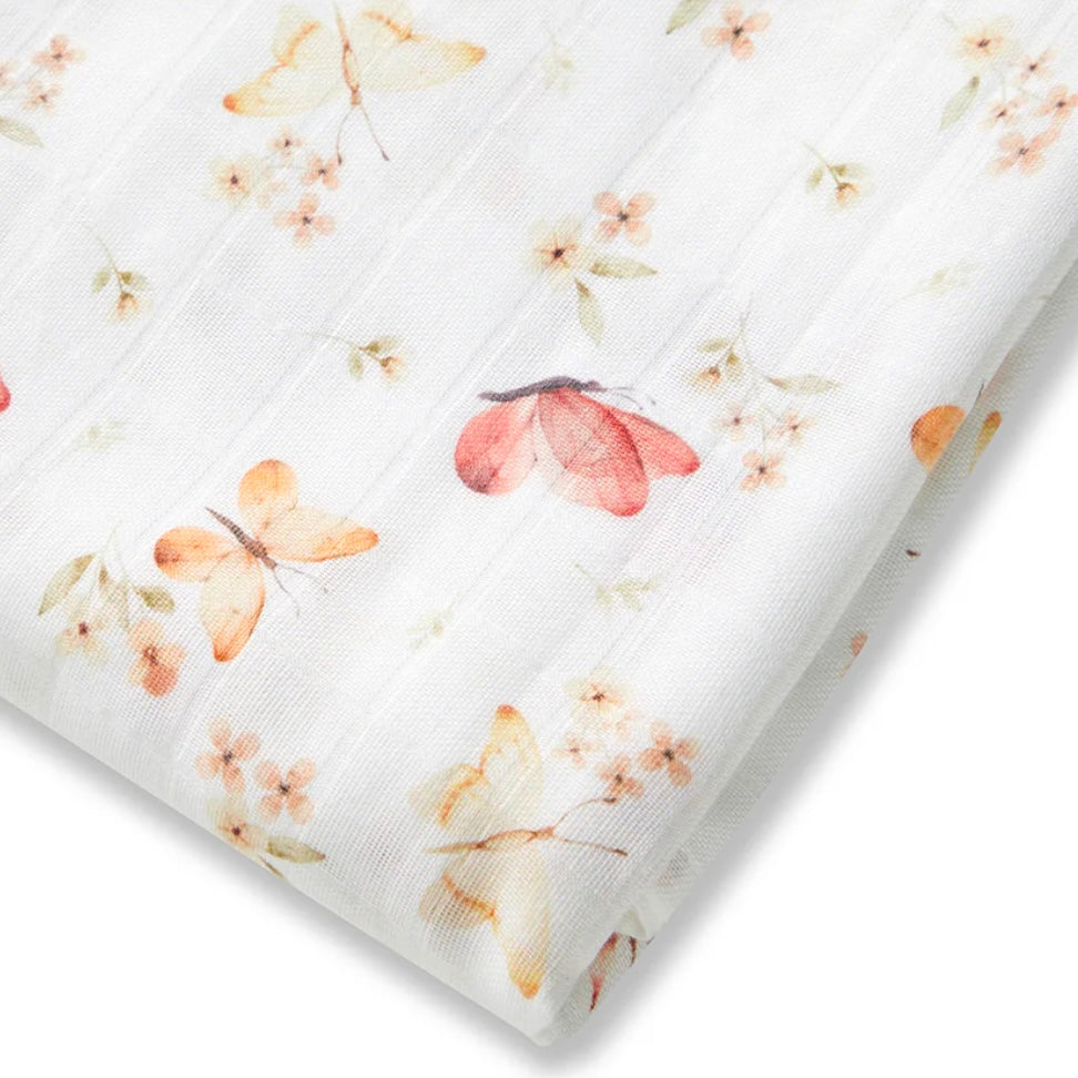 Snuggle Hunny / Muslin Wrap - Butterfly