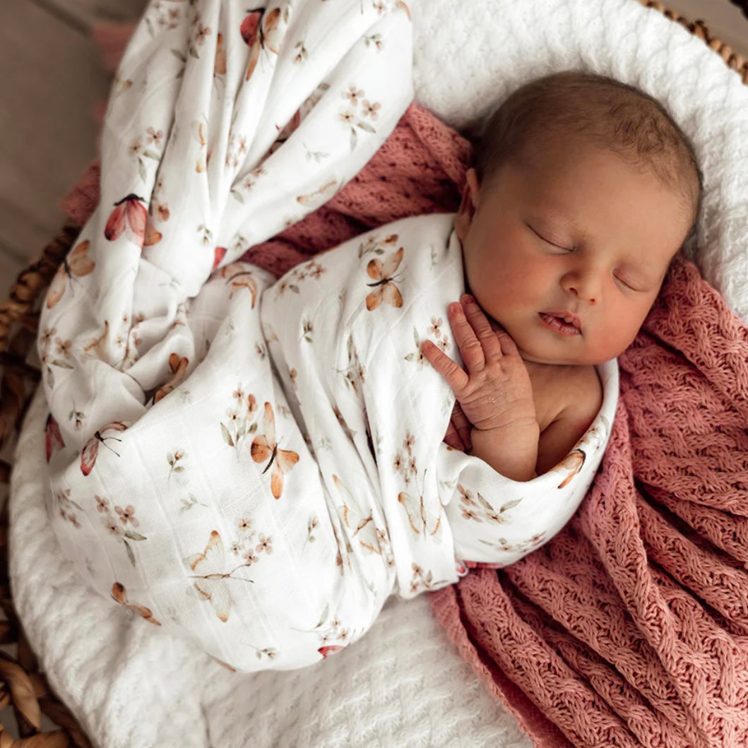 Snuggle Hunny / Muslin Wrap - Butterfly