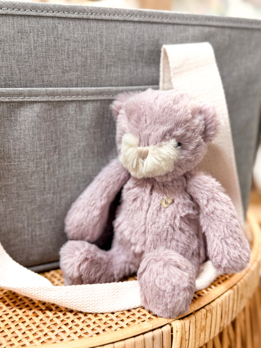 Jamie Kay Snuggle Bunnies Elsie The Kitty In Violet Soft Plush