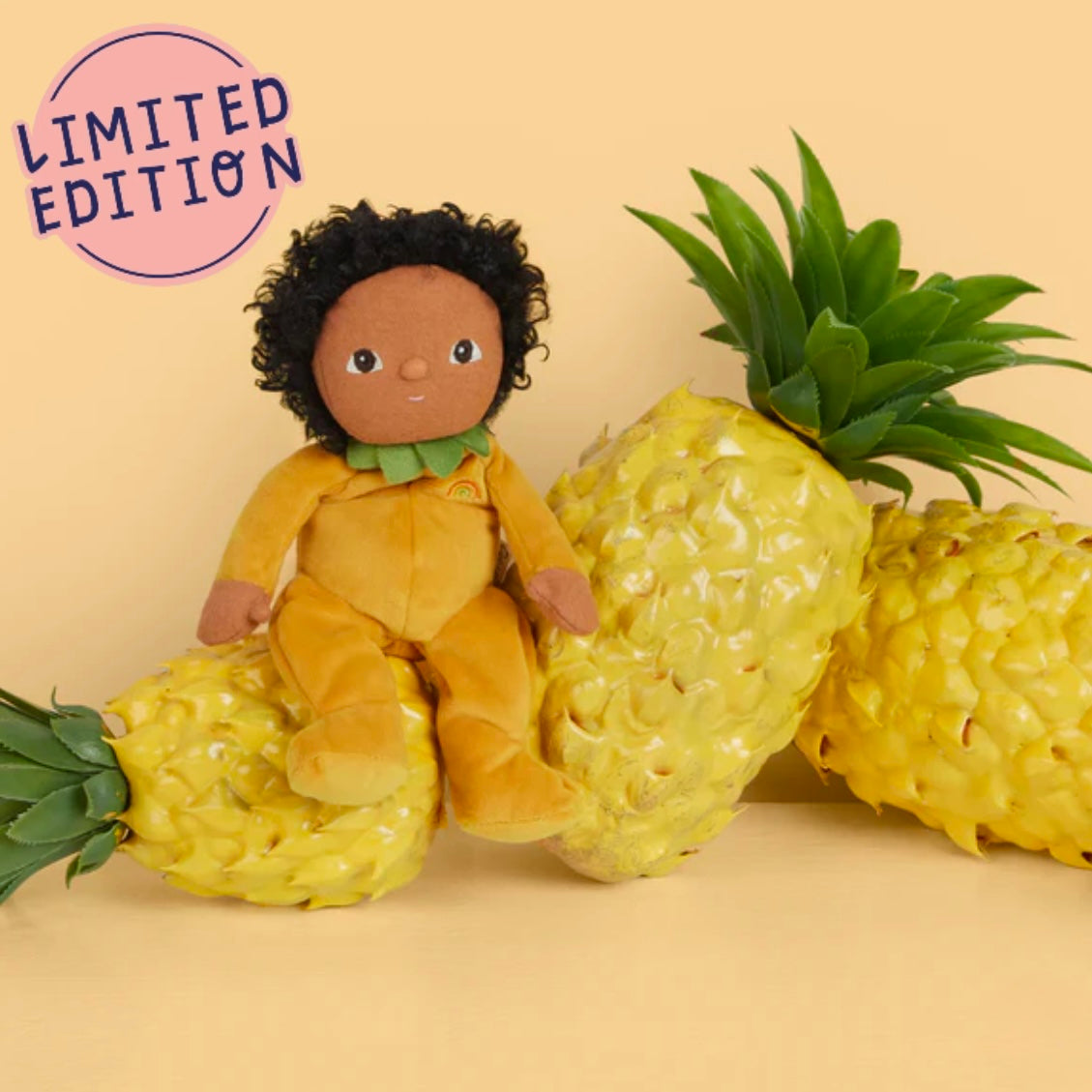 Olli Ella Dinky Dinkum Pippa Pineapple Doll Featuring Sronge Yellow Suit