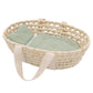 Living Textiles / Rattan Doll Moses Basket Set