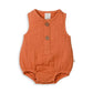 Tiny twig Bubble Romper Caramel in colour front view